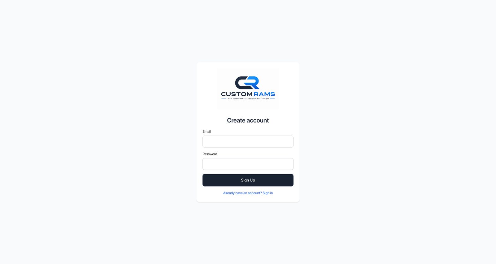 Create Your Account